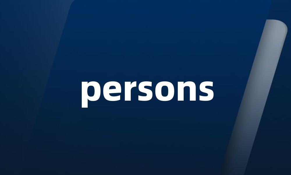 persons