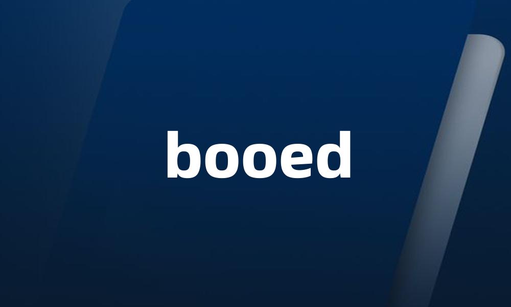 booed