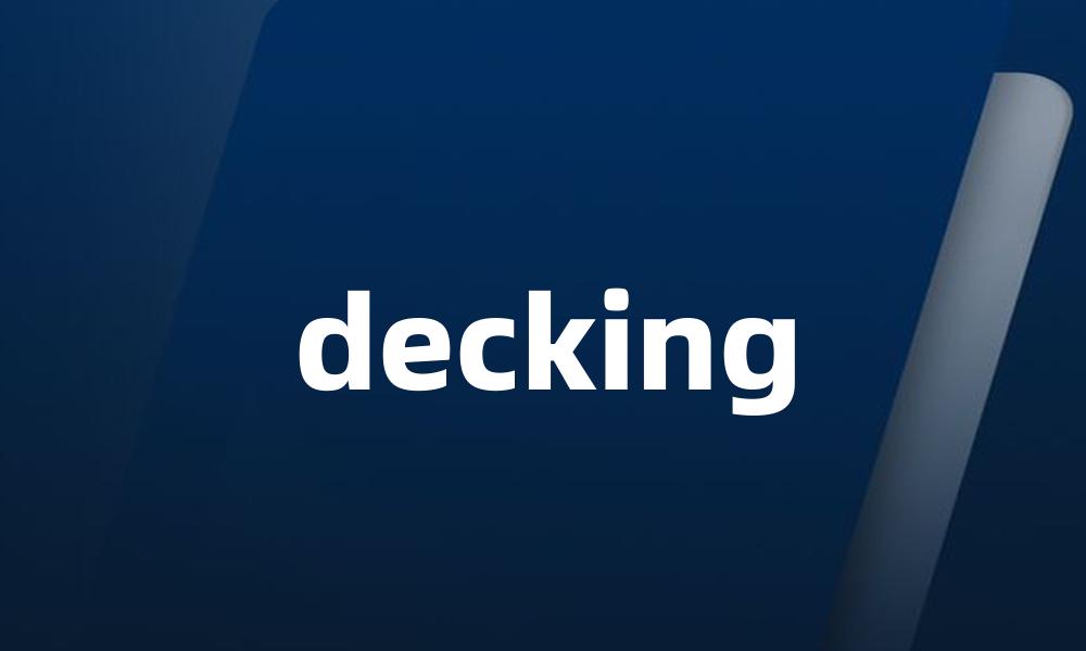 decking