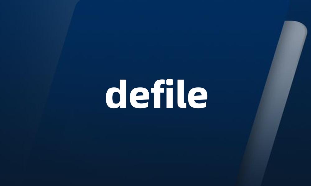 defile