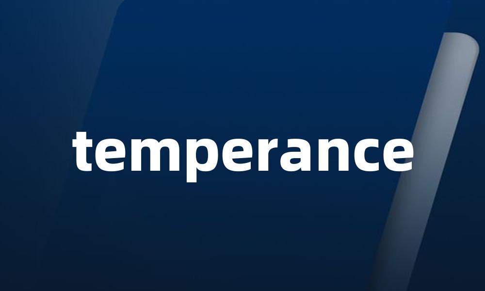 temperance