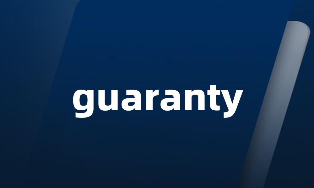 guaranty