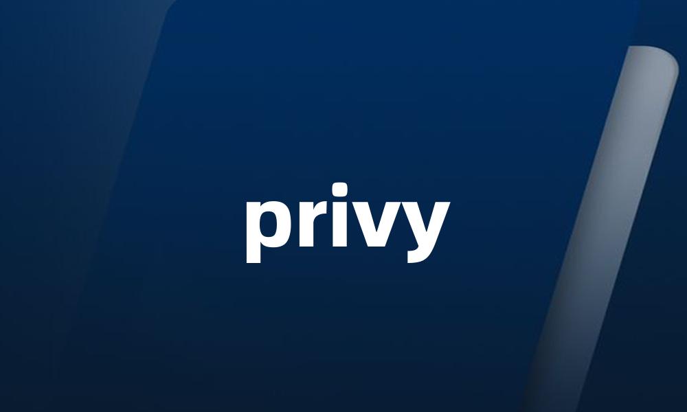 privy