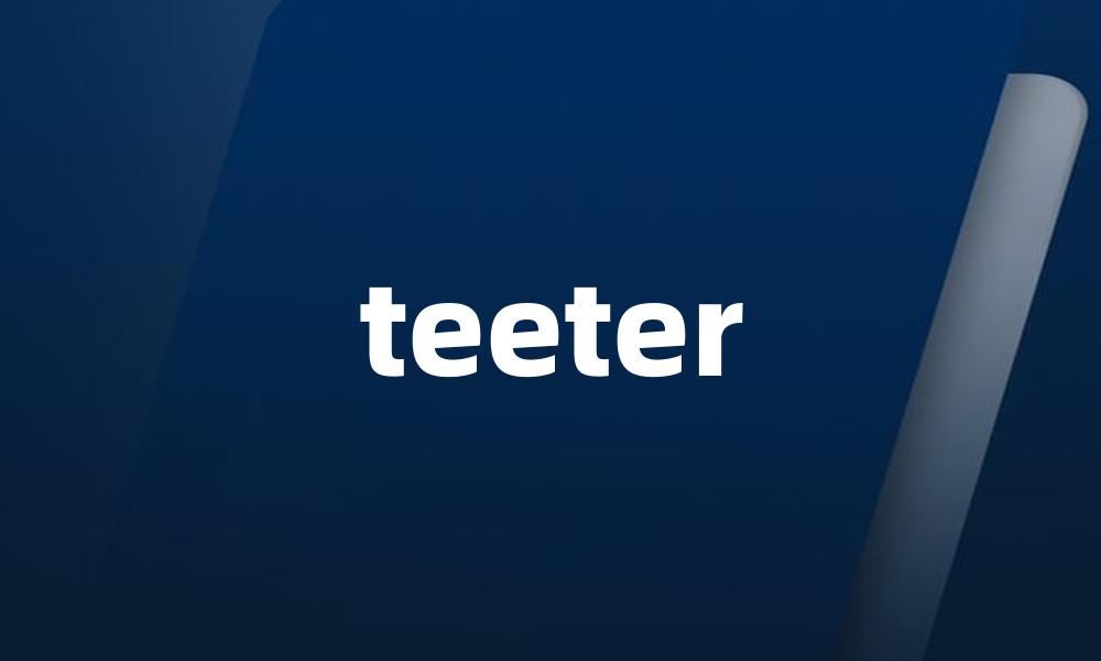 teeter