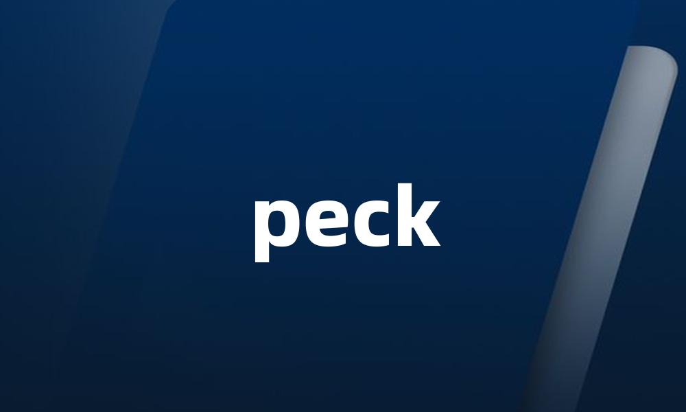 peck