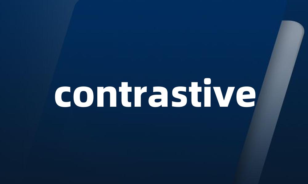 contrastive