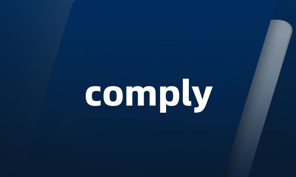 comply