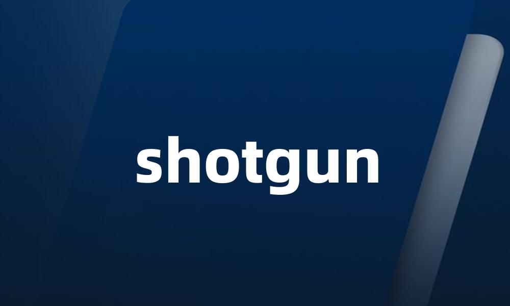 shotgun