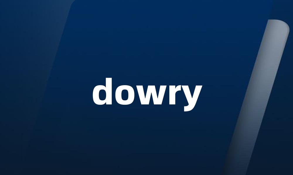 dowry