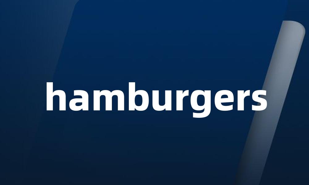 hamburgers