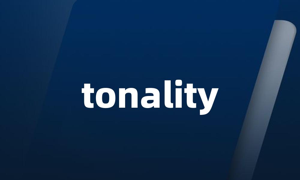 tonality