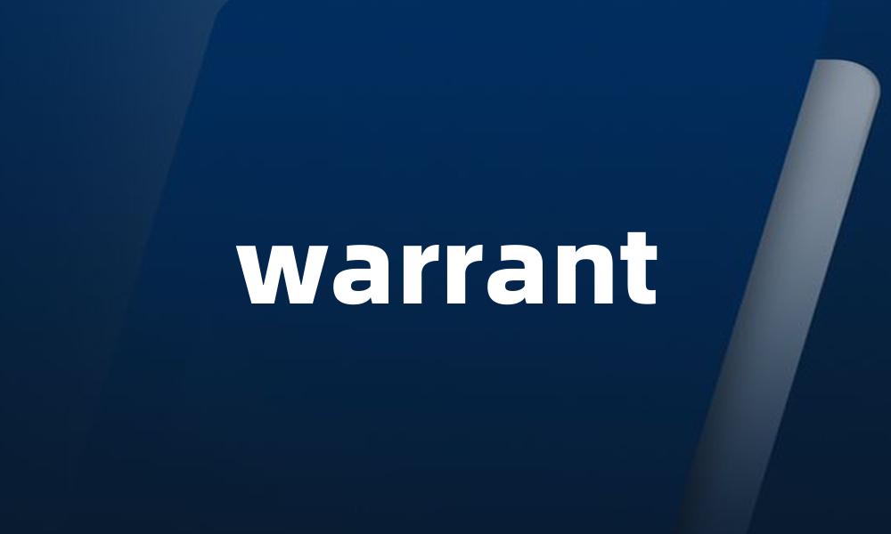 warrant