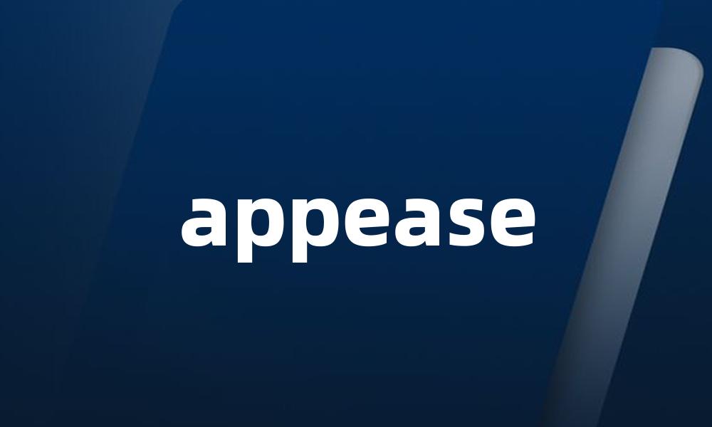 appease