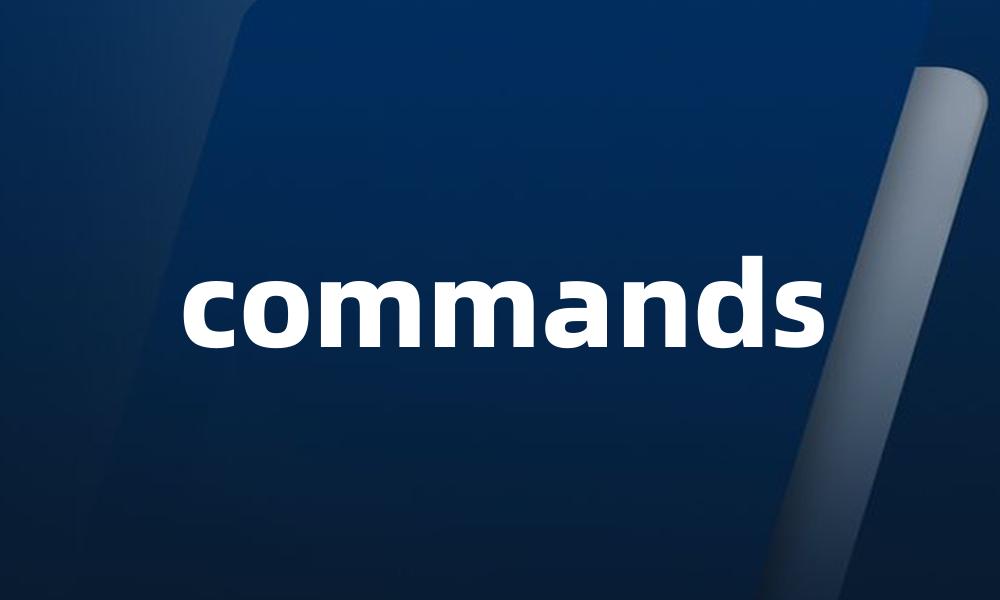 commands