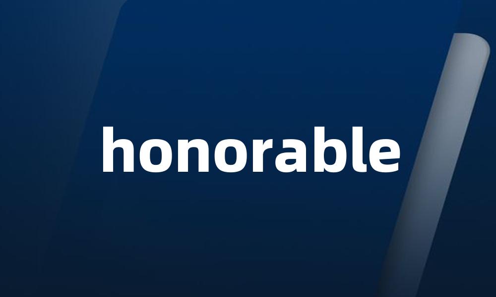 honorable