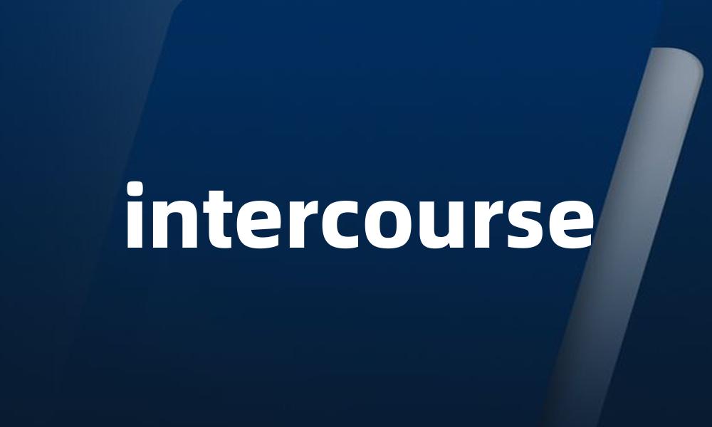 intercourse