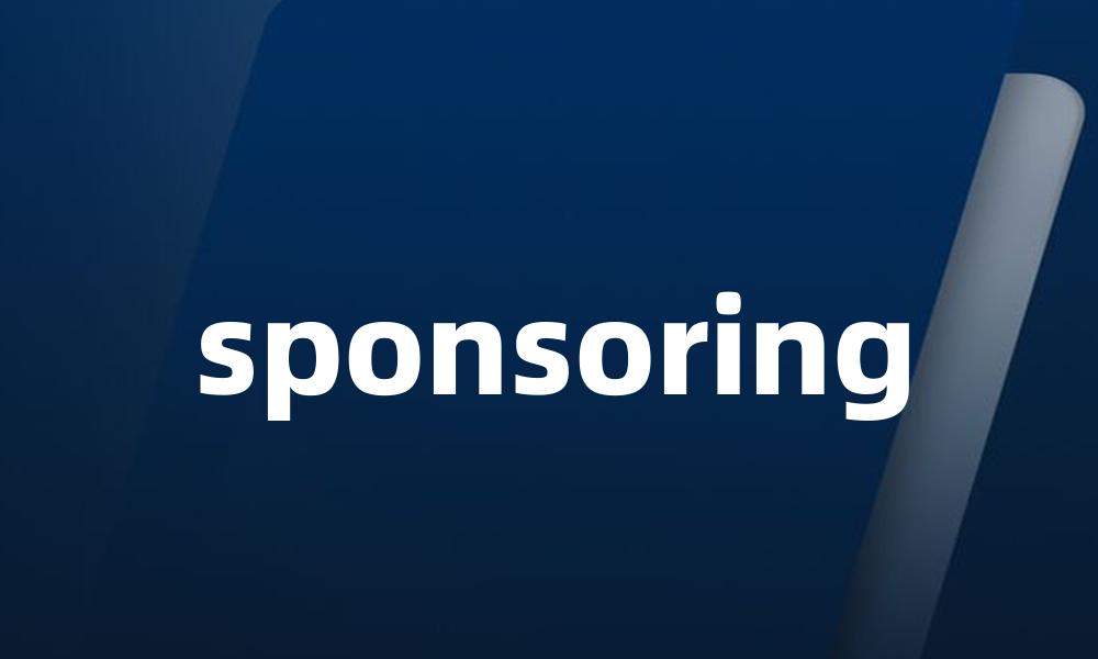 sponsoring