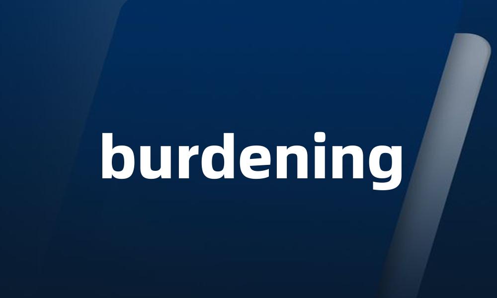 burdening