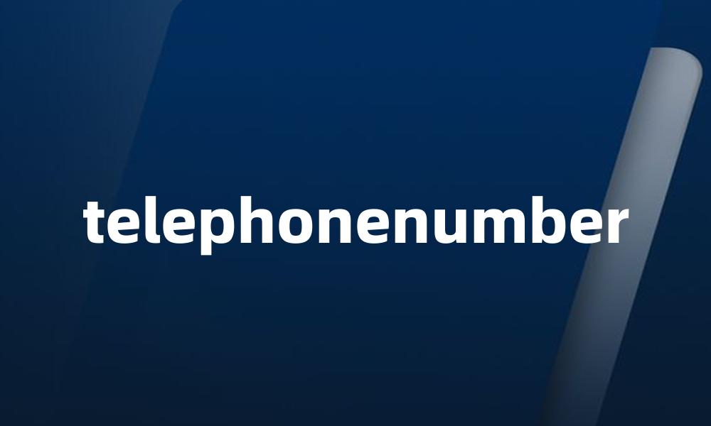 telephonenumber