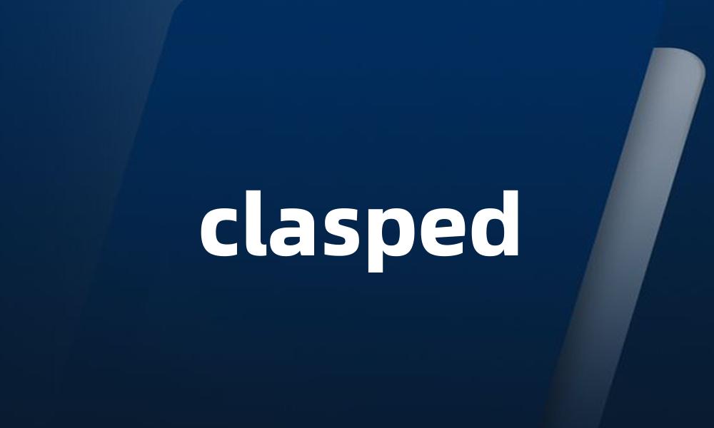 clasped