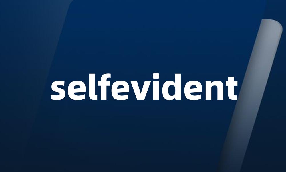 selfevident