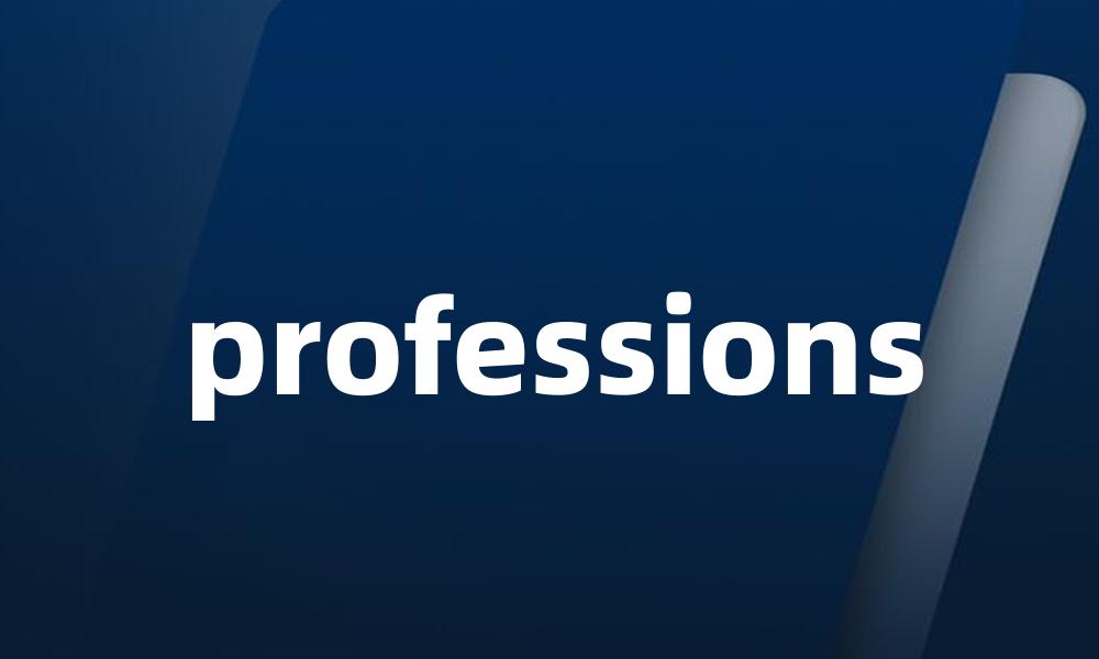 professions