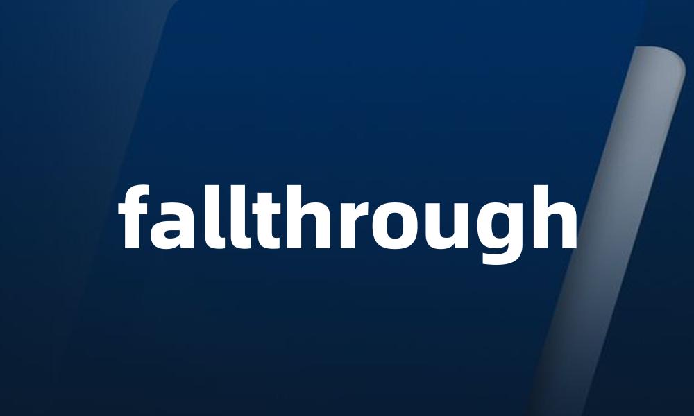 fallthrough