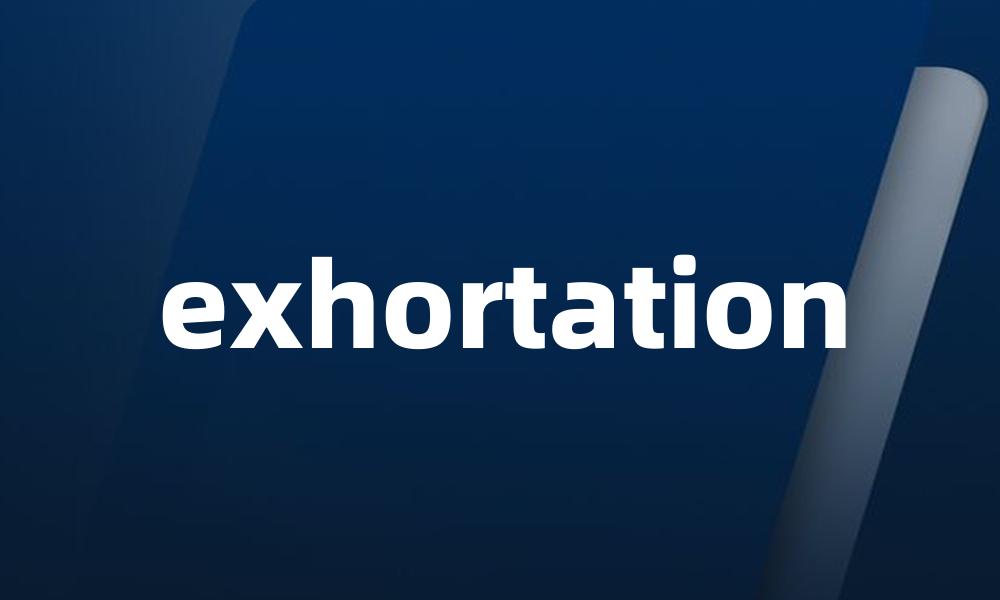 exhortation