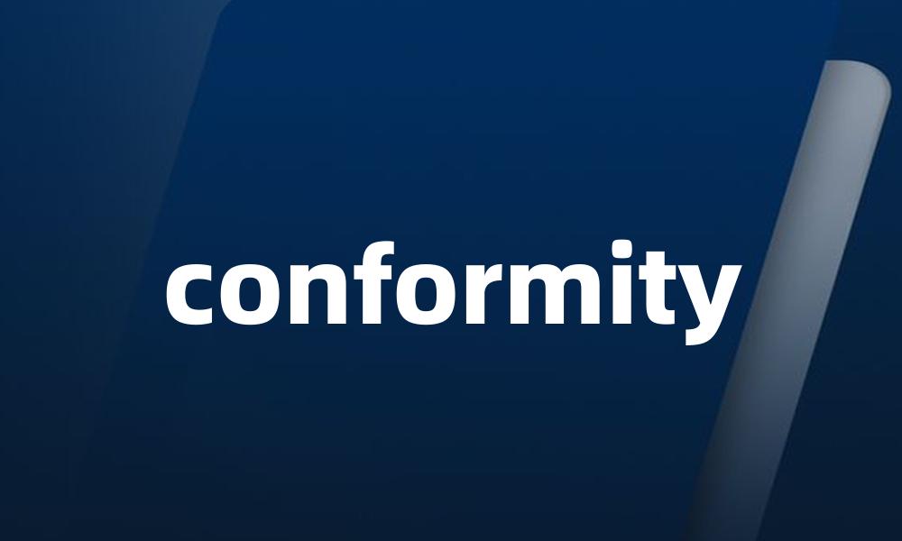 conformity