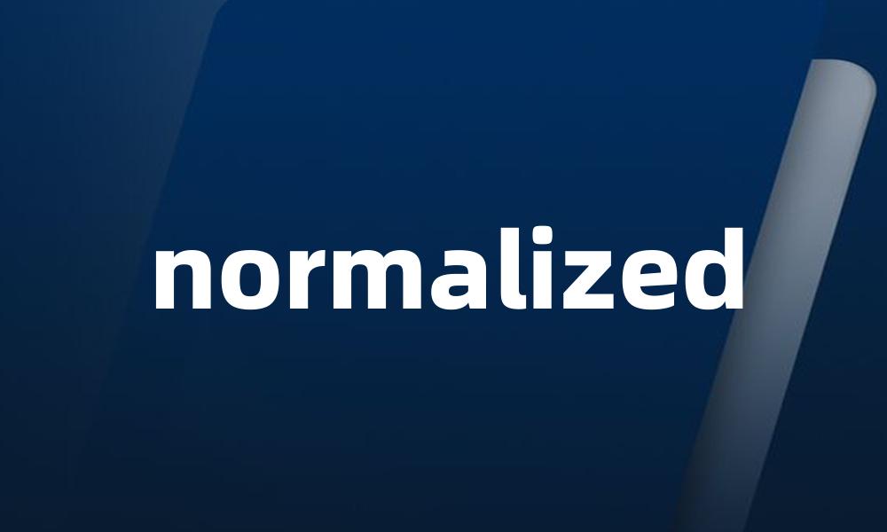 normalized