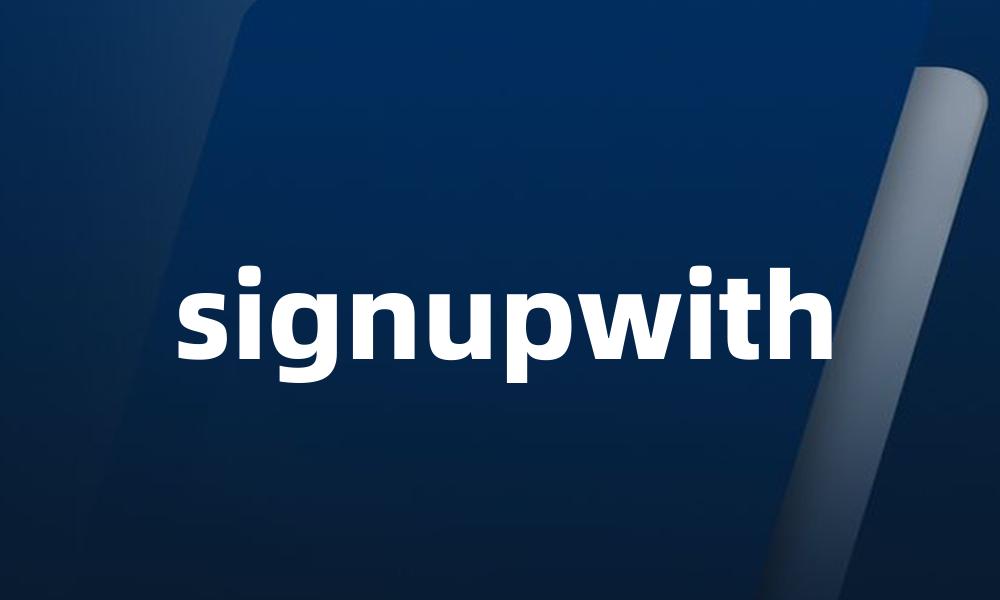 signupwith