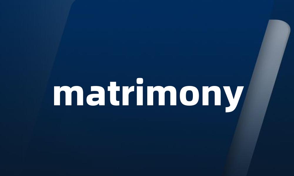 matrimony