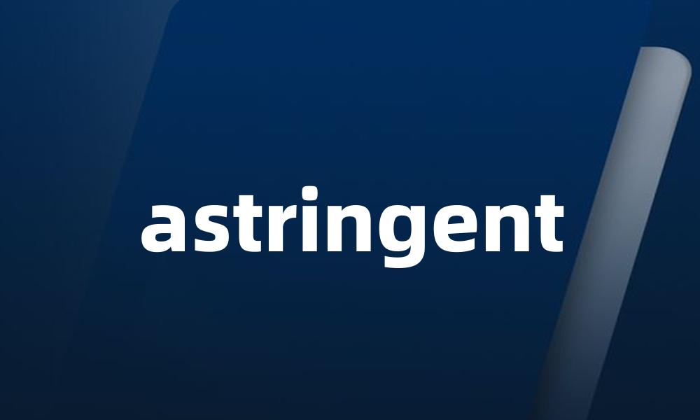 astringent