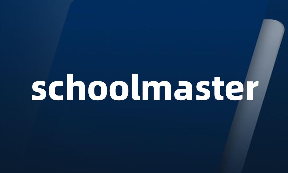 schoolmaster