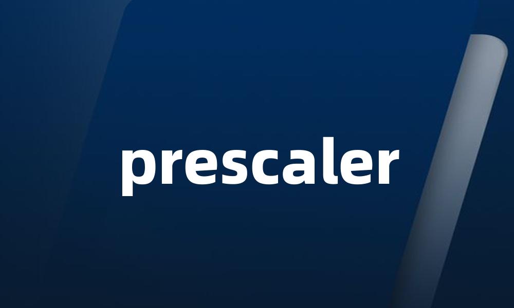 prescaler