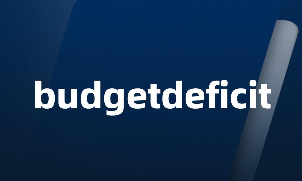 budgetdeficit