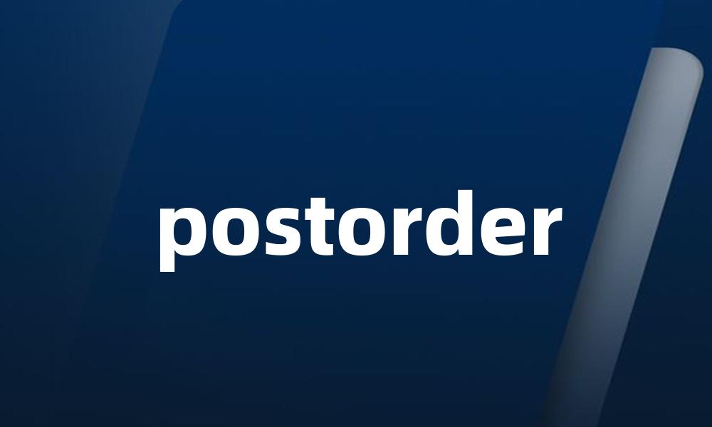 postorder