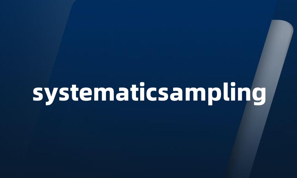 systematicsampling