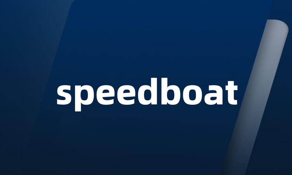 speedboat