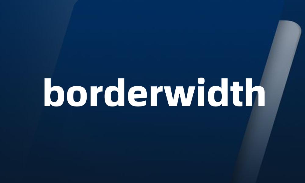 borderwidth