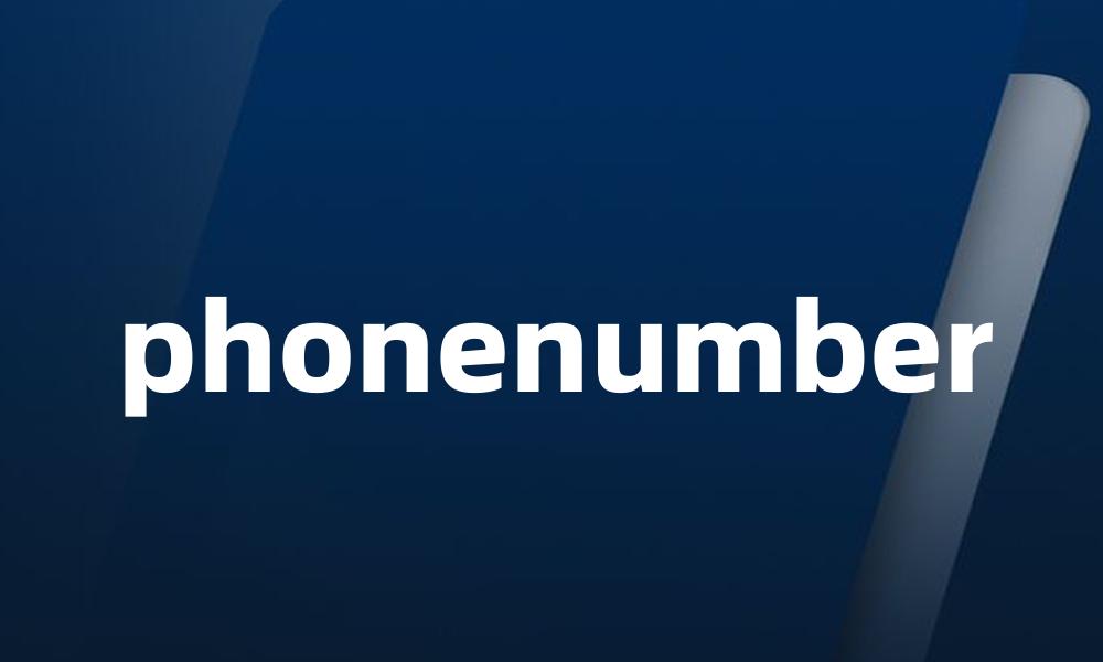 phonenumber