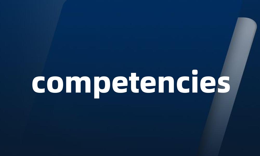 competencies