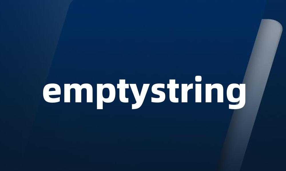 emptystring