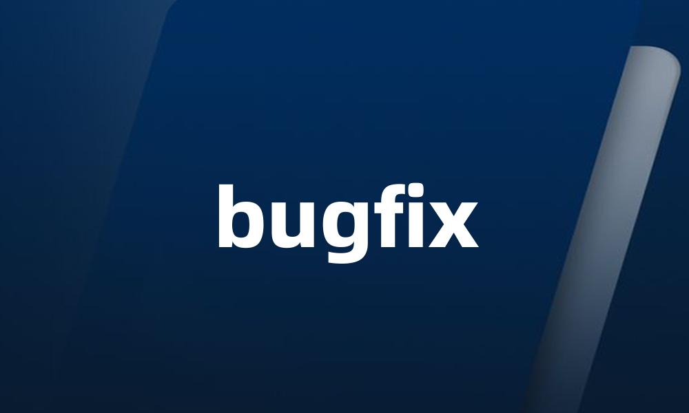 bugfix