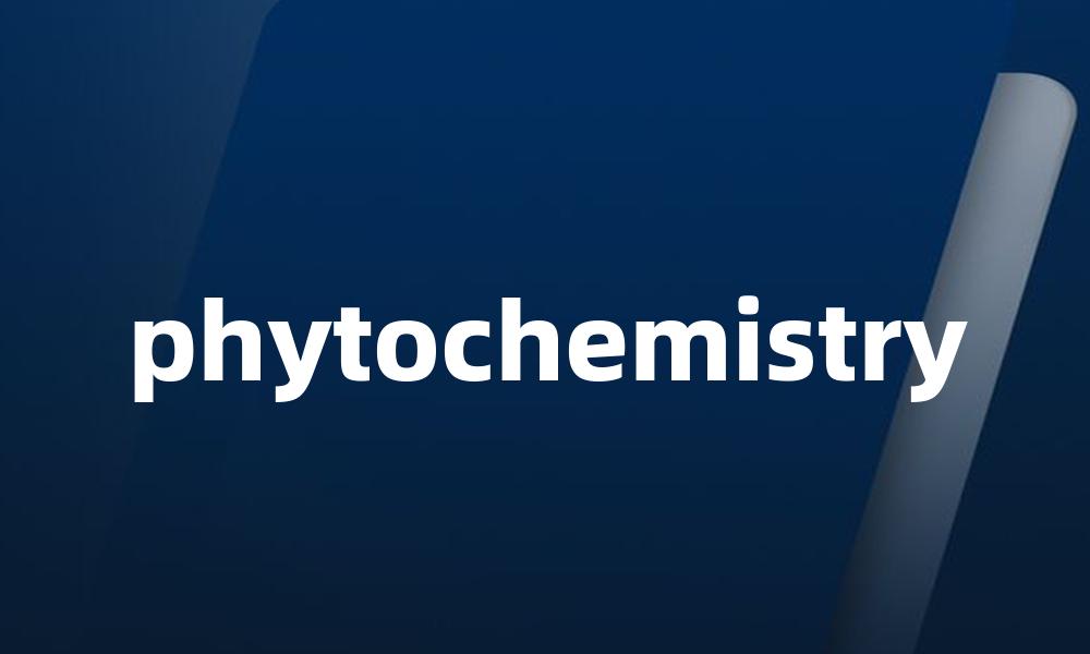 phytochemistry