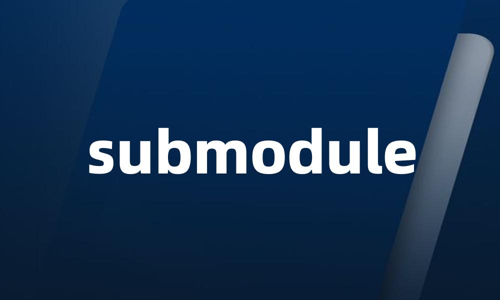 submodule