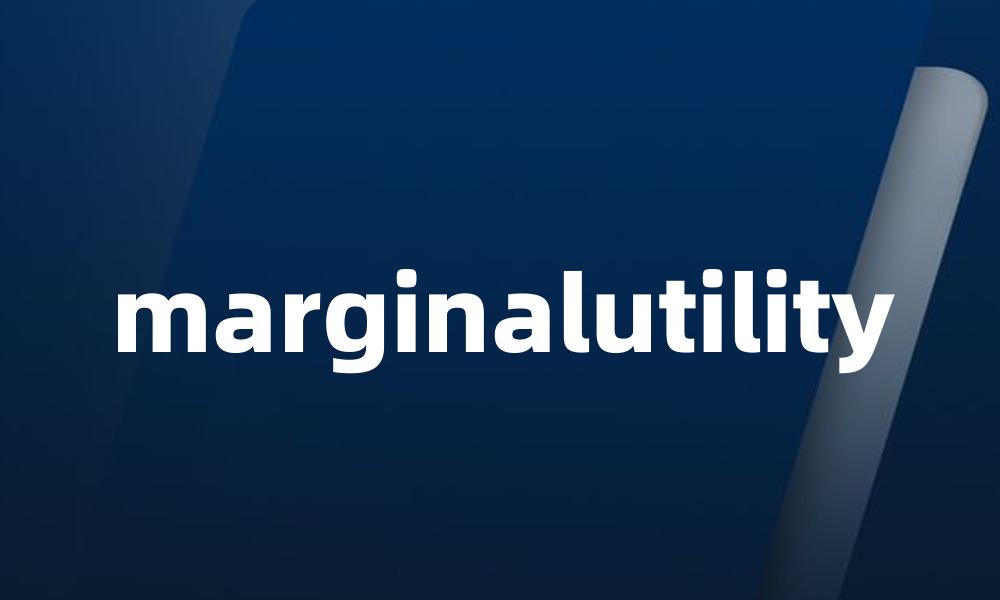 marginalutility