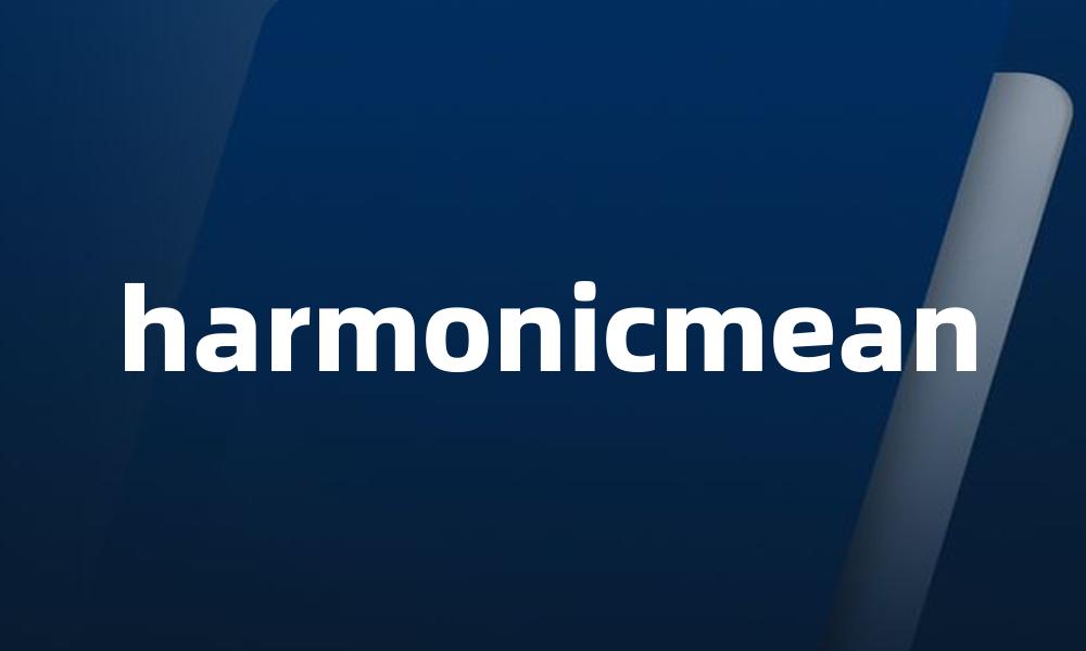 harmonicmean