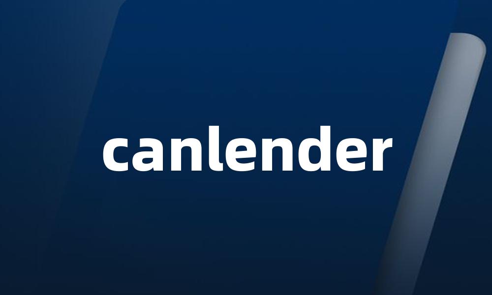 canlender