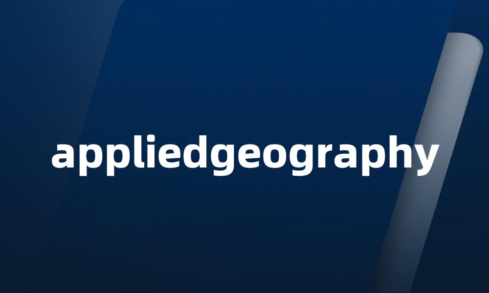 appliedgeography